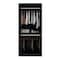 Manhattan Comfort Mulberry 35.9" Open Double Hanging Wardrobe Closet in Tatiana Midnight Blue 161GMC4 - alternate 6